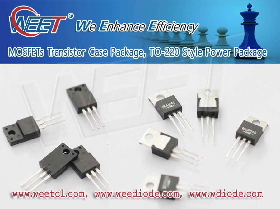 WEET Transistor TO-220 Style Power Package P Channel MOSFET PMOS For Switch Circuit Application